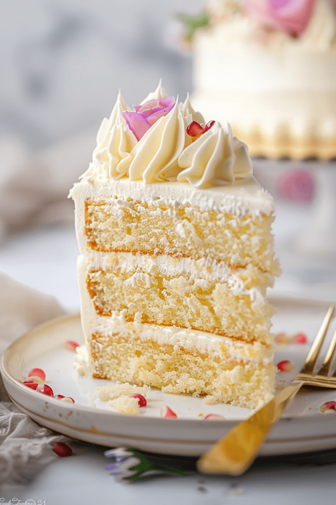 Decorating Moist Vanilla Layer Cake