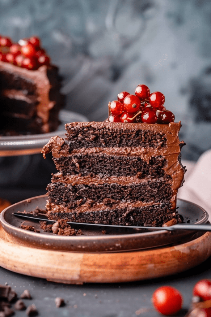 Decoration Sourdough Chocolate Cake