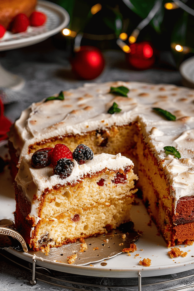 Decoration Traditional British Christmas Cake