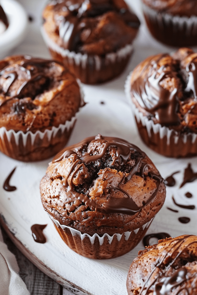 Delicious Banana Nutella Muffins