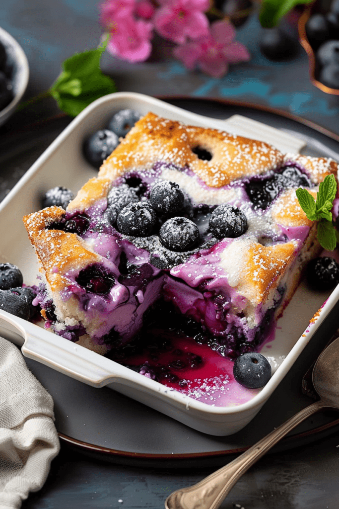 Delicious Blueberry Pudding Cake