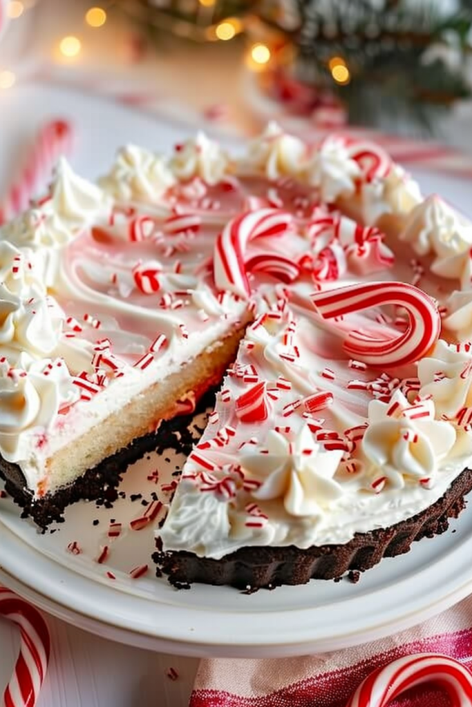 Delicious Candy Cane Pie