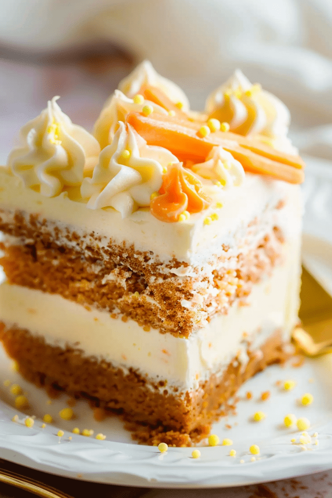 Delicious Carrot Poke Cake