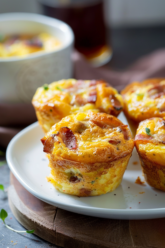 Delicious Cheesy Bacon Egg Muffins