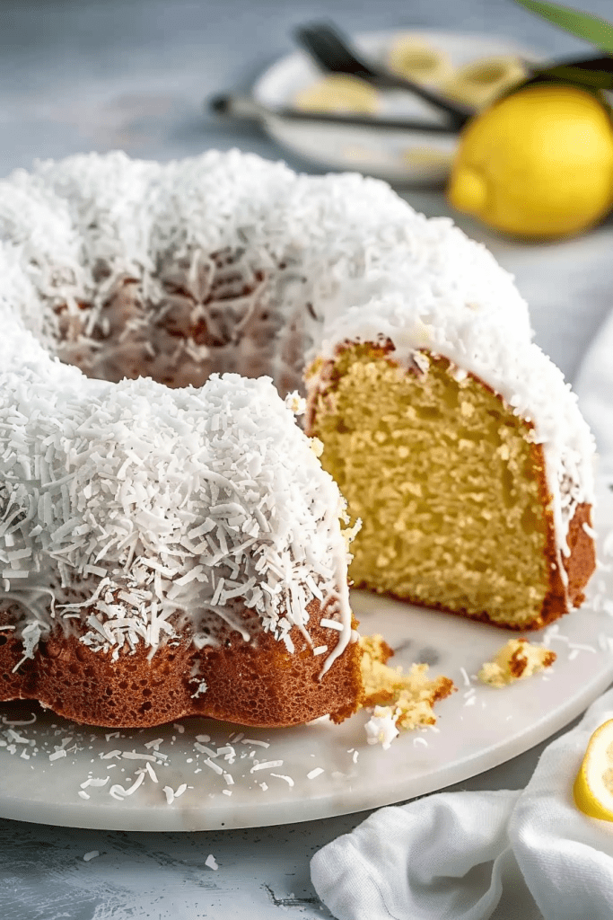 Delicious Coconut Lemon Bundt Cake