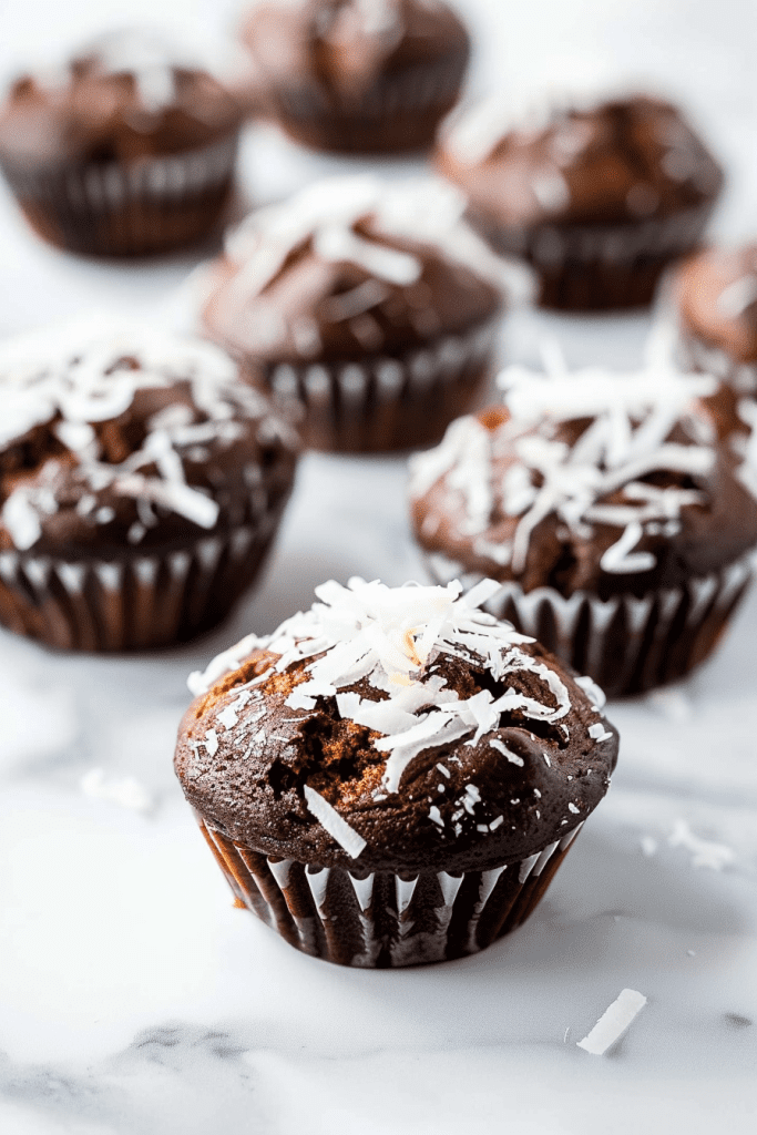 Delicious Double Chocolate Coconut Muffins