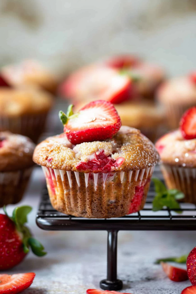 Delicious Healthy Strawberry Muffins