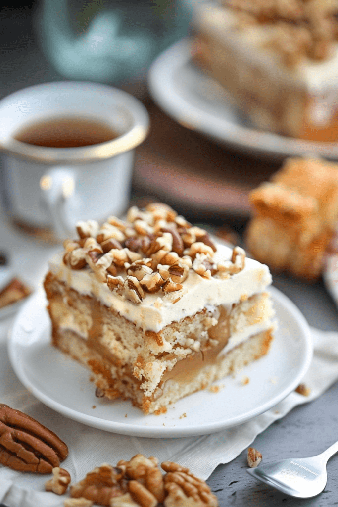 Delicious Maple Walnut Coffee Cake