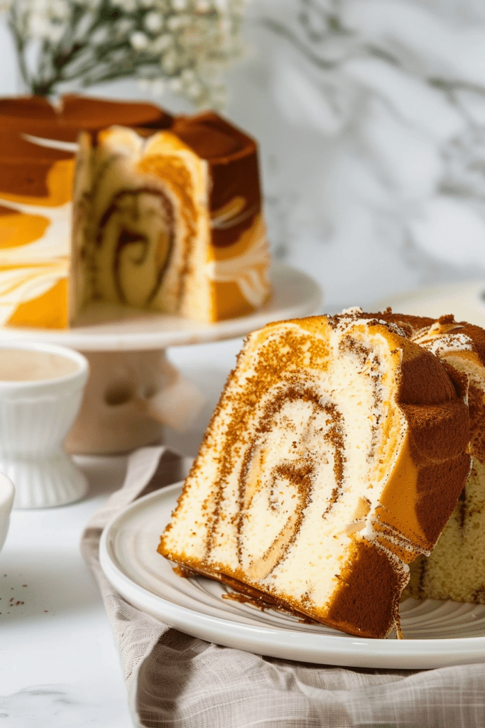 Delicious Marble Chiffon Cake