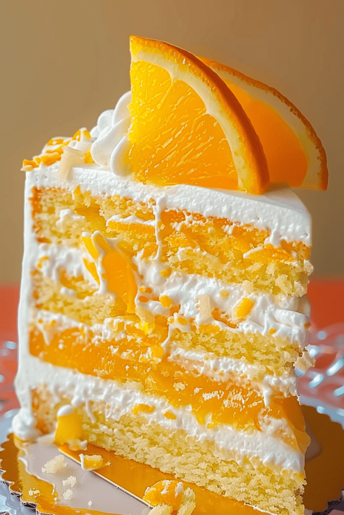 Delicious Orange Dreamsicle Cake