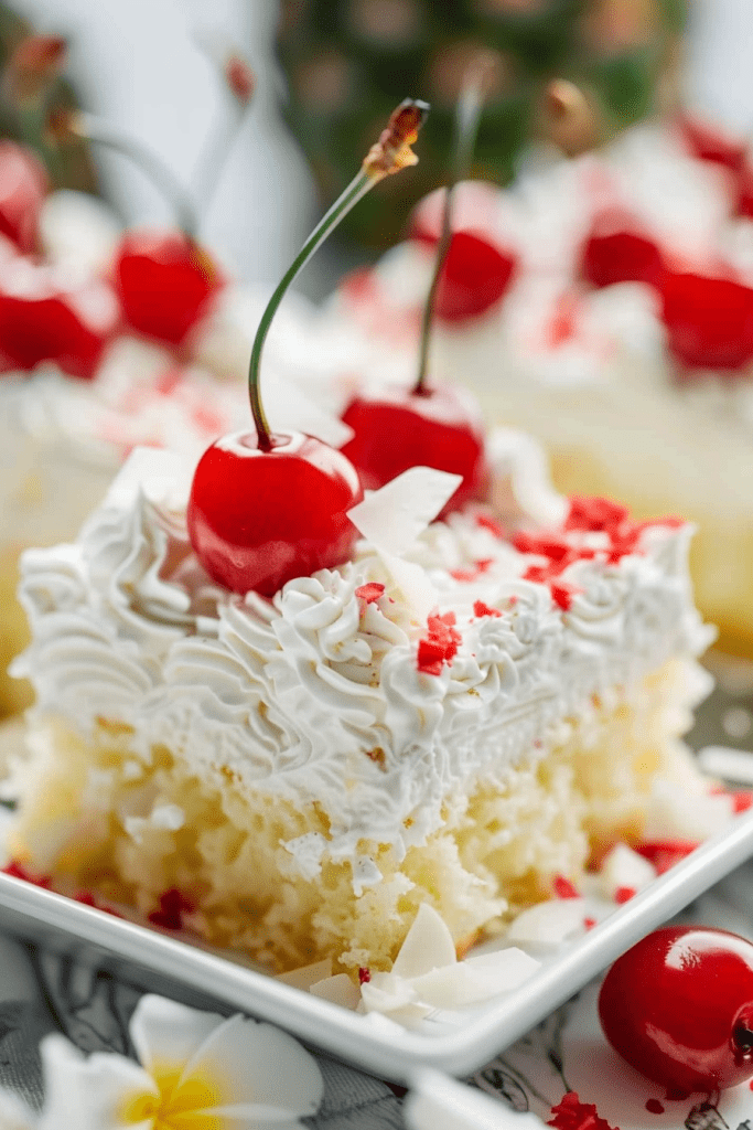 Delicious Piña Colada Poke Cake