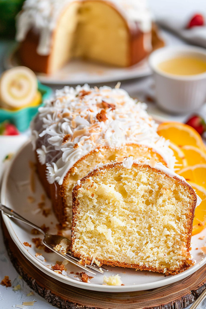 Delicious Pina Colada Pound Cake