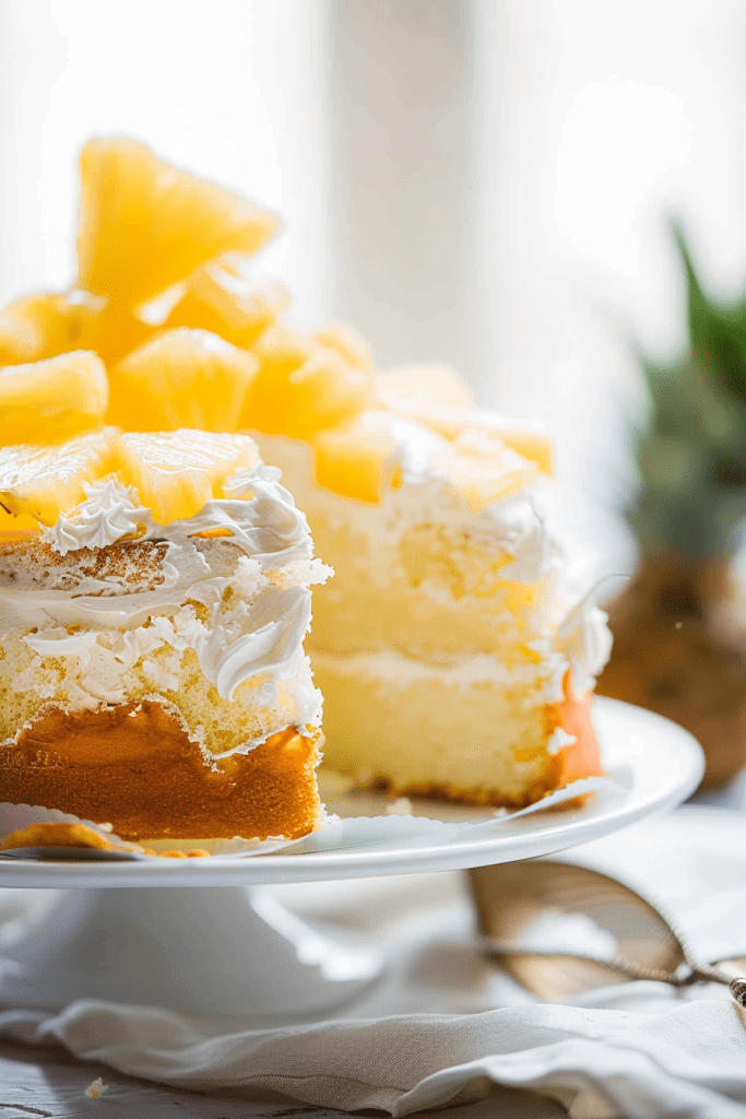 Delicious Pineapple Angel Food Cake