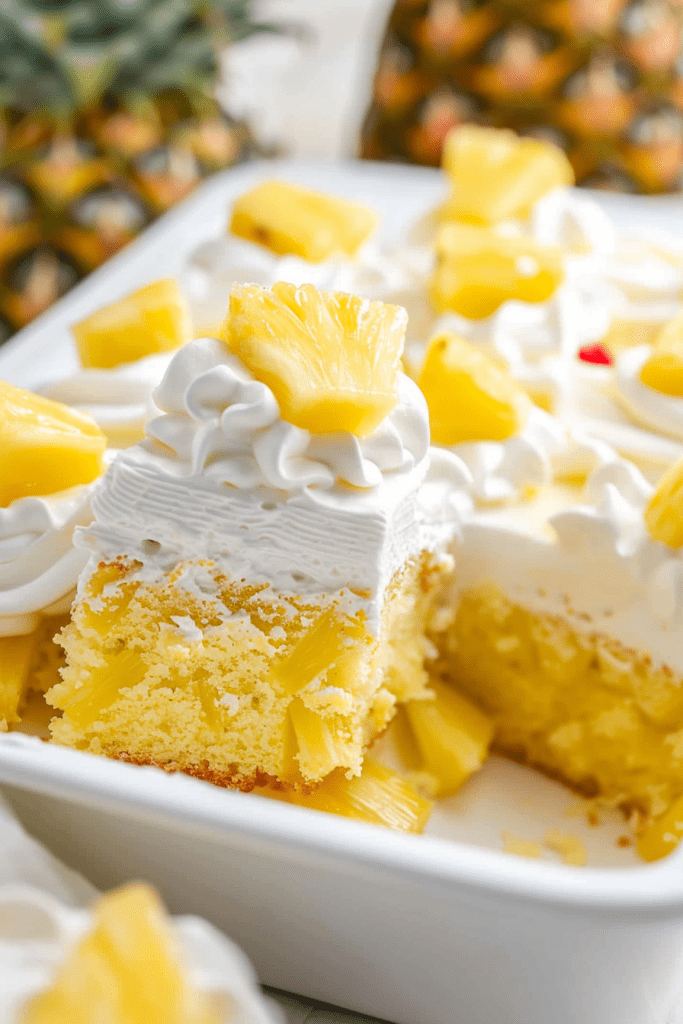 Delicious Pineapple Poke Cake