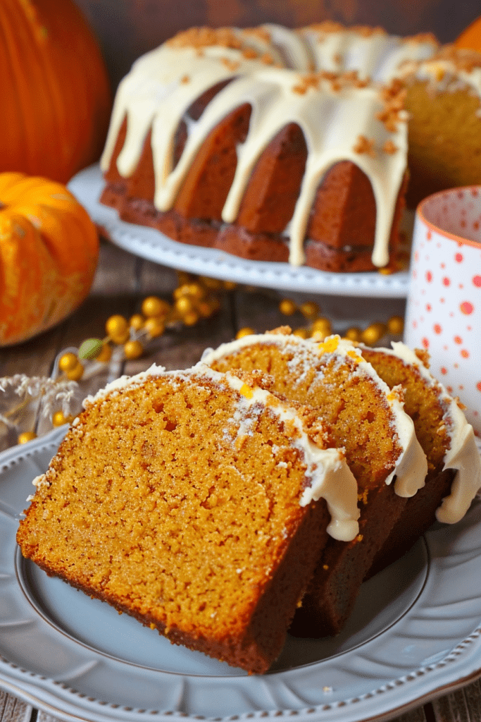 Delicious Pumpkin Cream Cheese Pound Cake