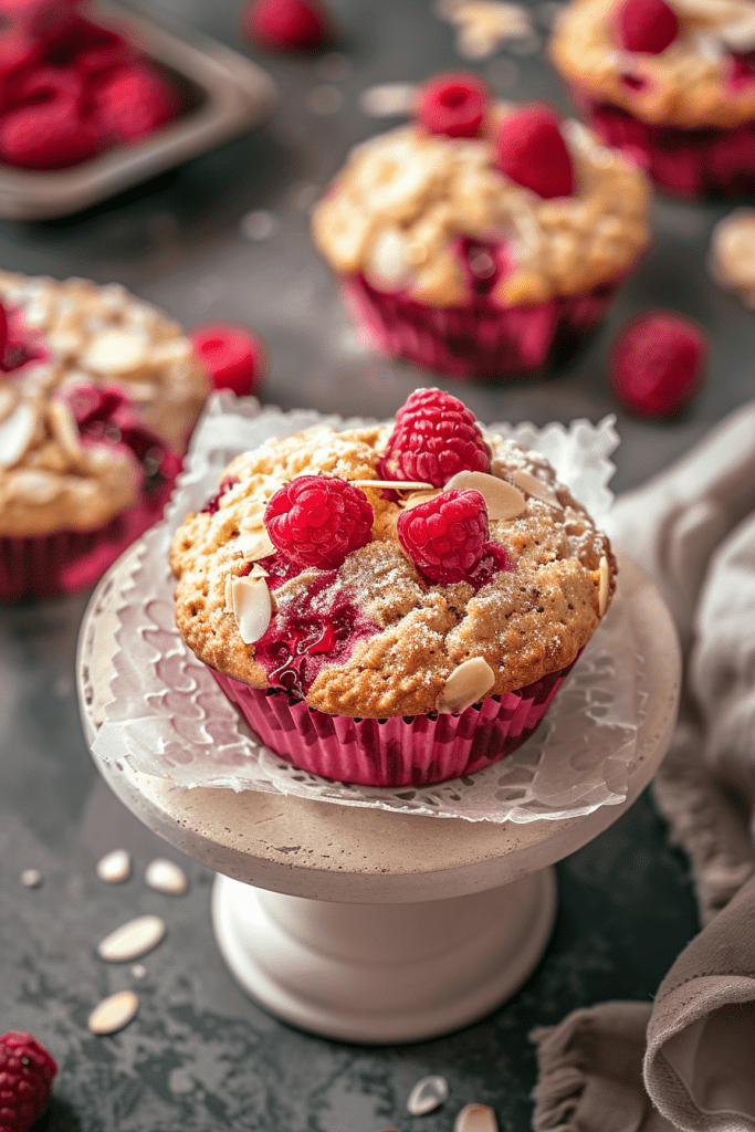 Delicious Raspberry Almond Muffins