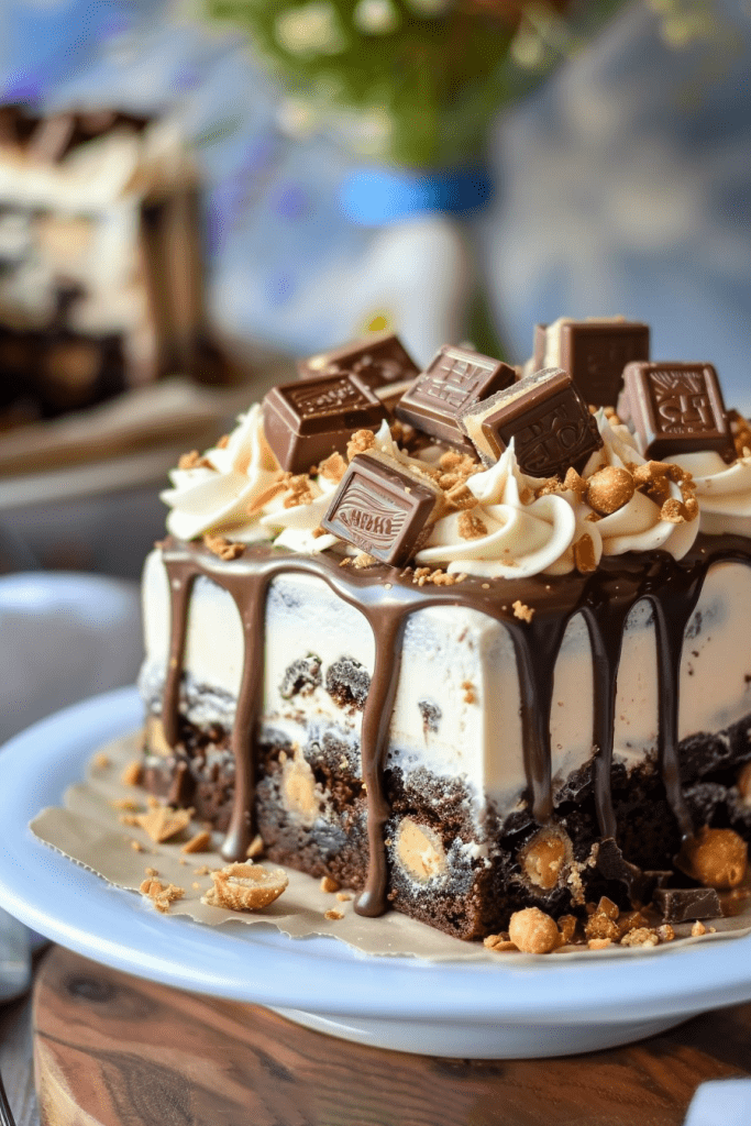 Delicious Reese's Peanut Butter Poke Cake