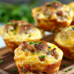 Delicious Sausage Egg and Cheese Muffins