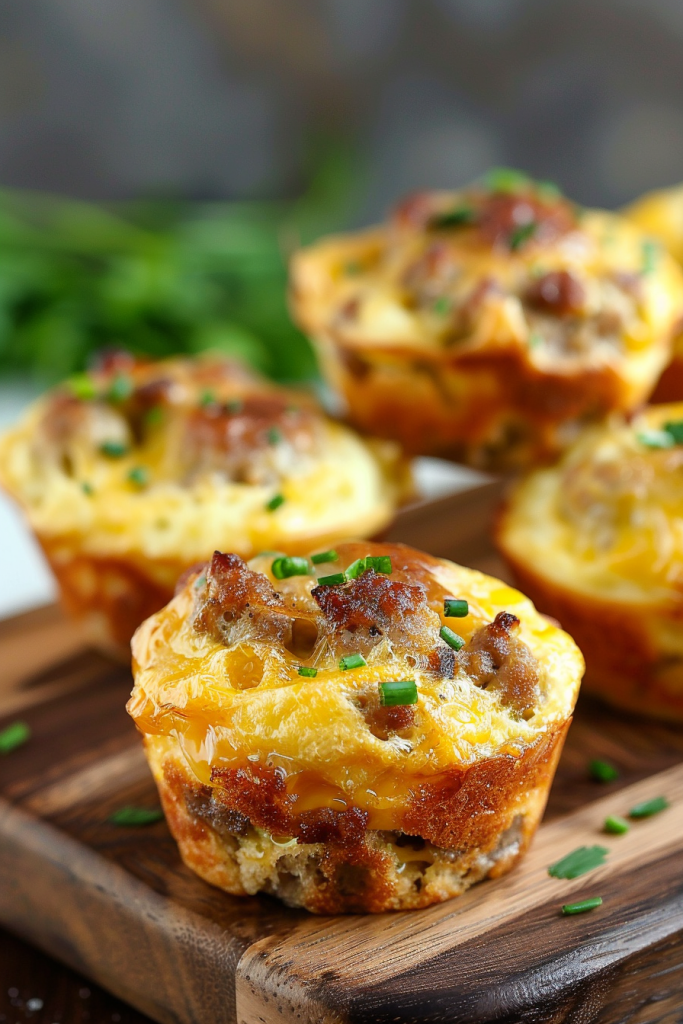 Delicious Sausage Egg and Cheese Muffins