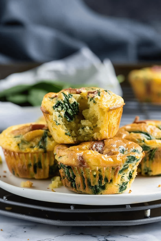 Delicious Spinach Cheese Egg Muffins