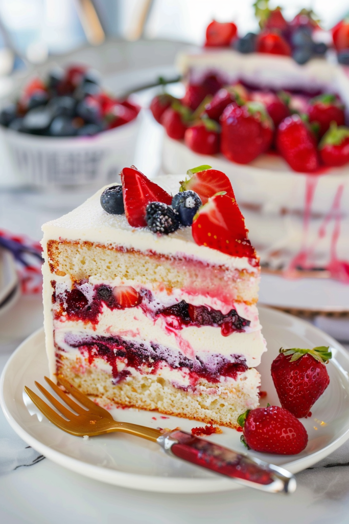 Delicious Strawberry Mascarpone Cake