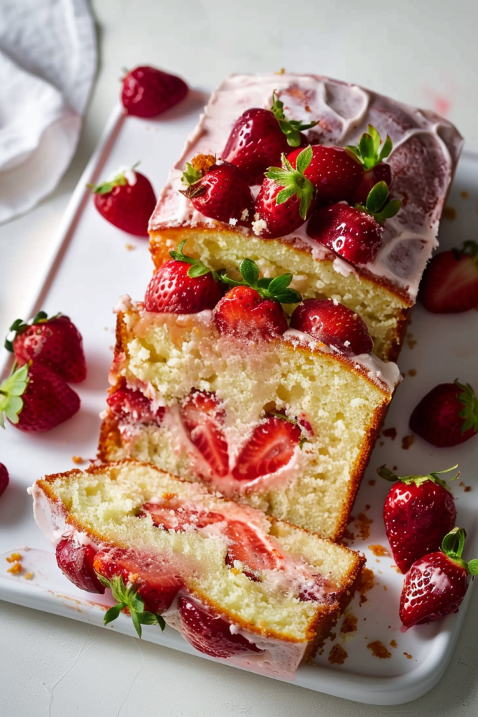 Delicious Strawberry Pound Cake