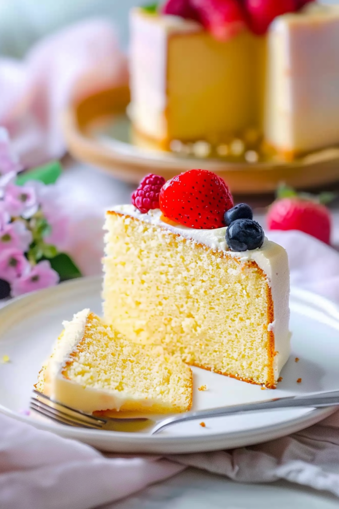 Delicious Vanilla Sponge Cake