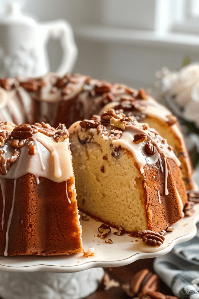 Directions to Make Butter Pecan Pound Cake