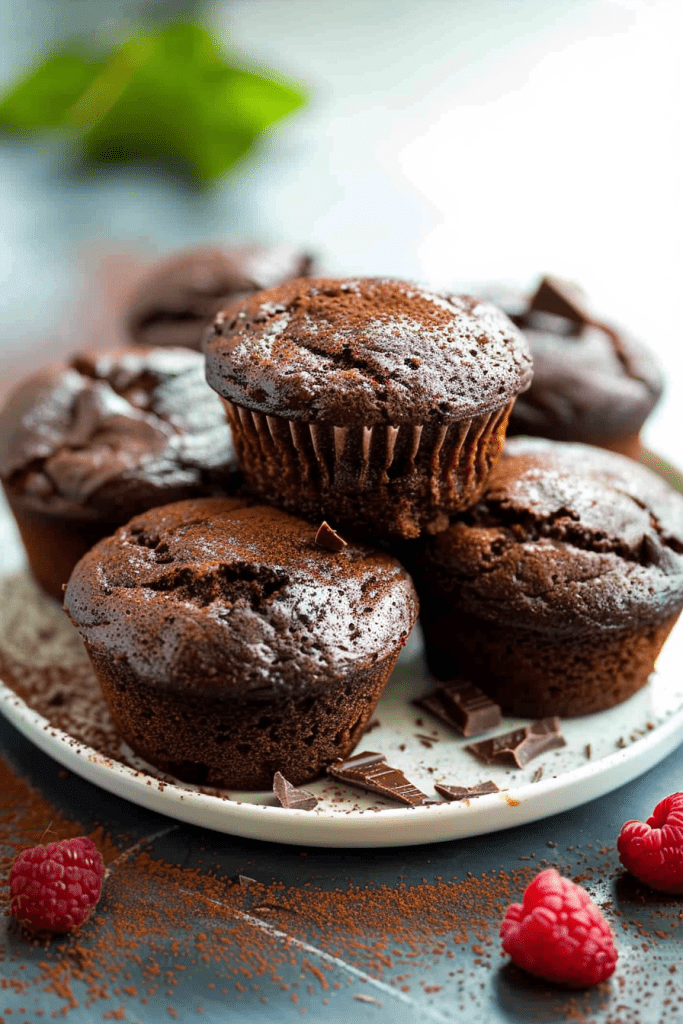 Flourless Chocolate Muffins