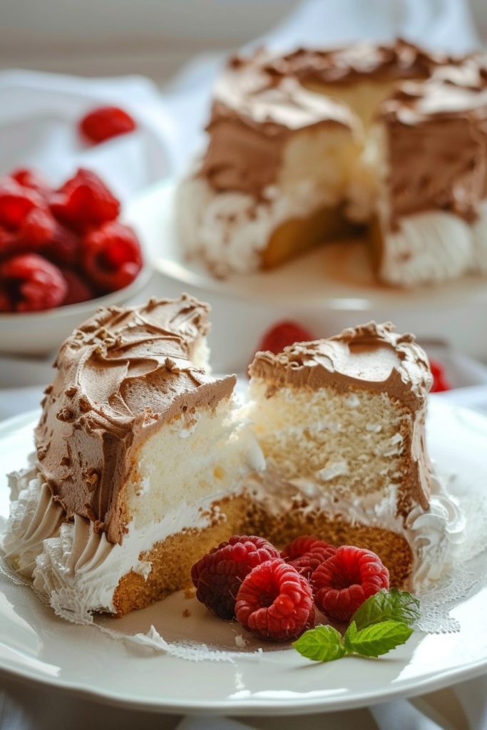 French Silk Angel Food Cake