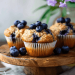 Healthy Blueberry Oatmeal Muffin