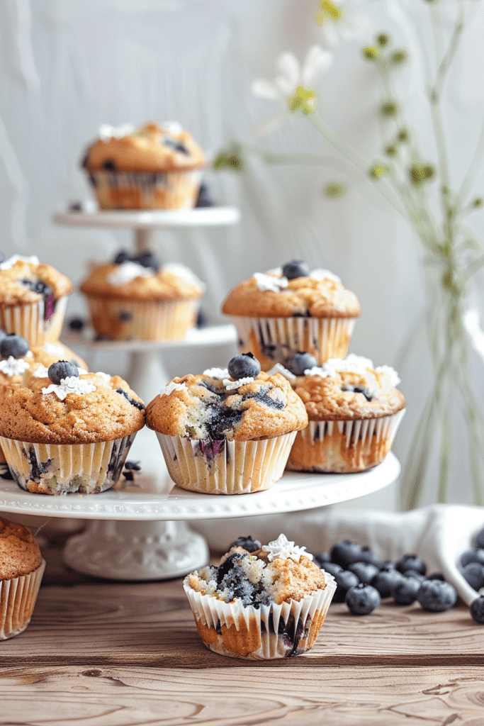 Healthy Blueberry Zucchini Muffins