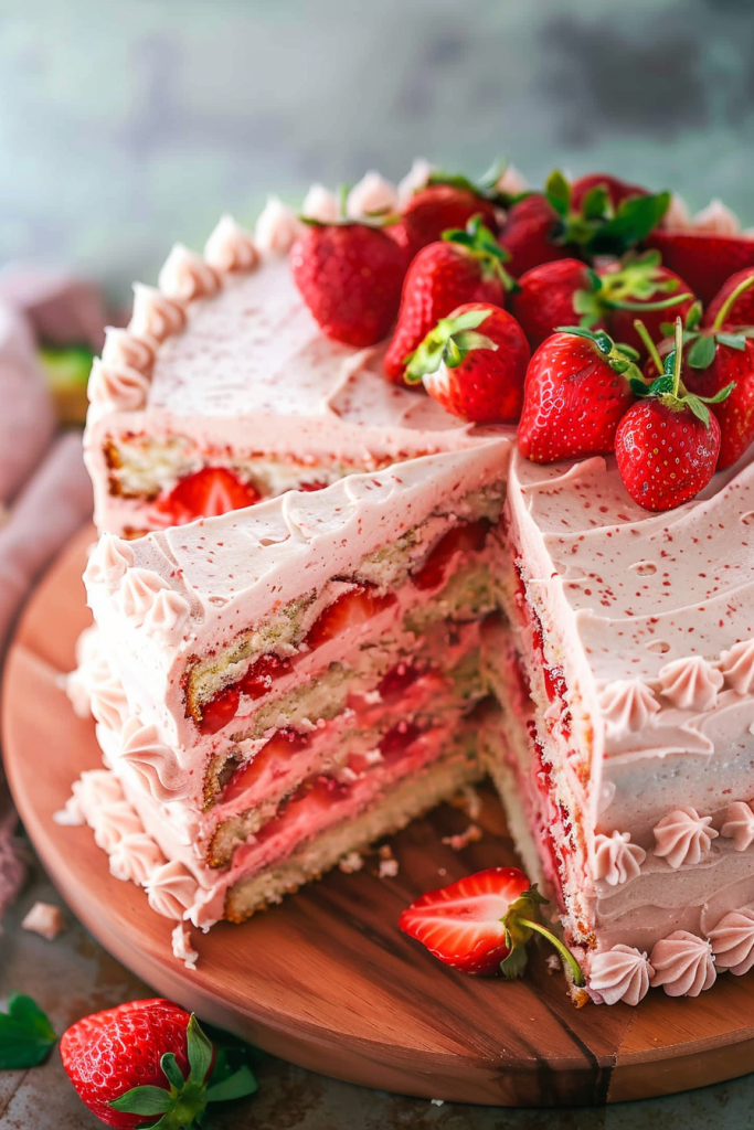 Homemade Strawberry Cake Recipe