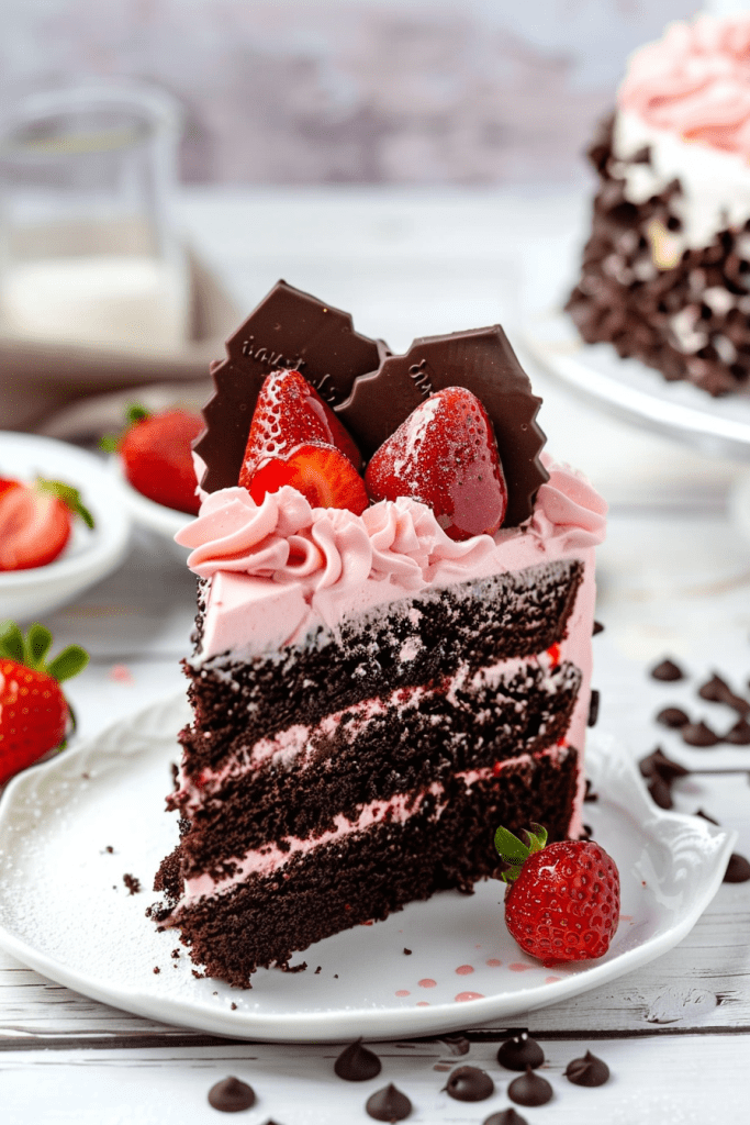 How to Serve Chocolate Strawberry Cake