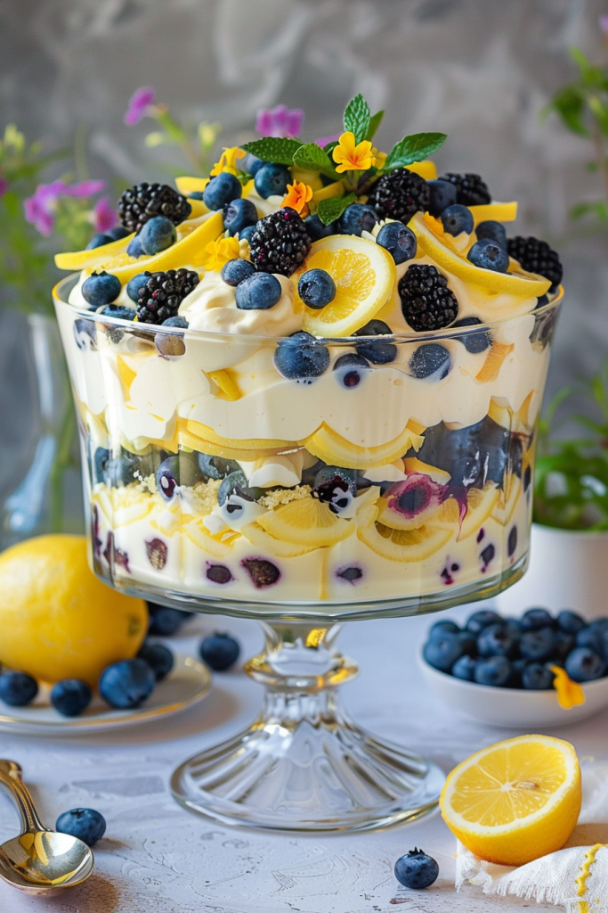 Lemon Blueberry Trifle Recipe