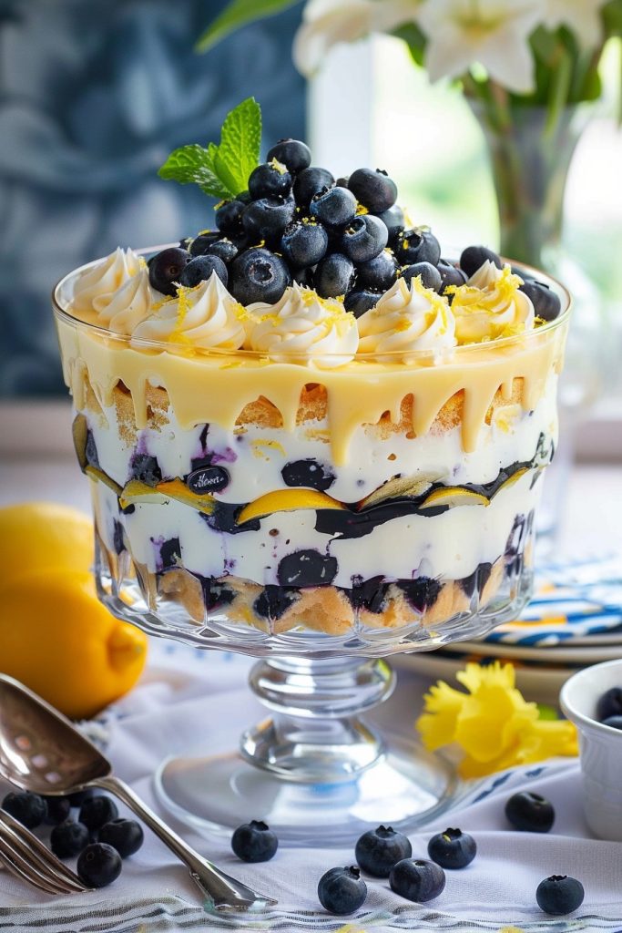 Lemon Blueberry Trifles