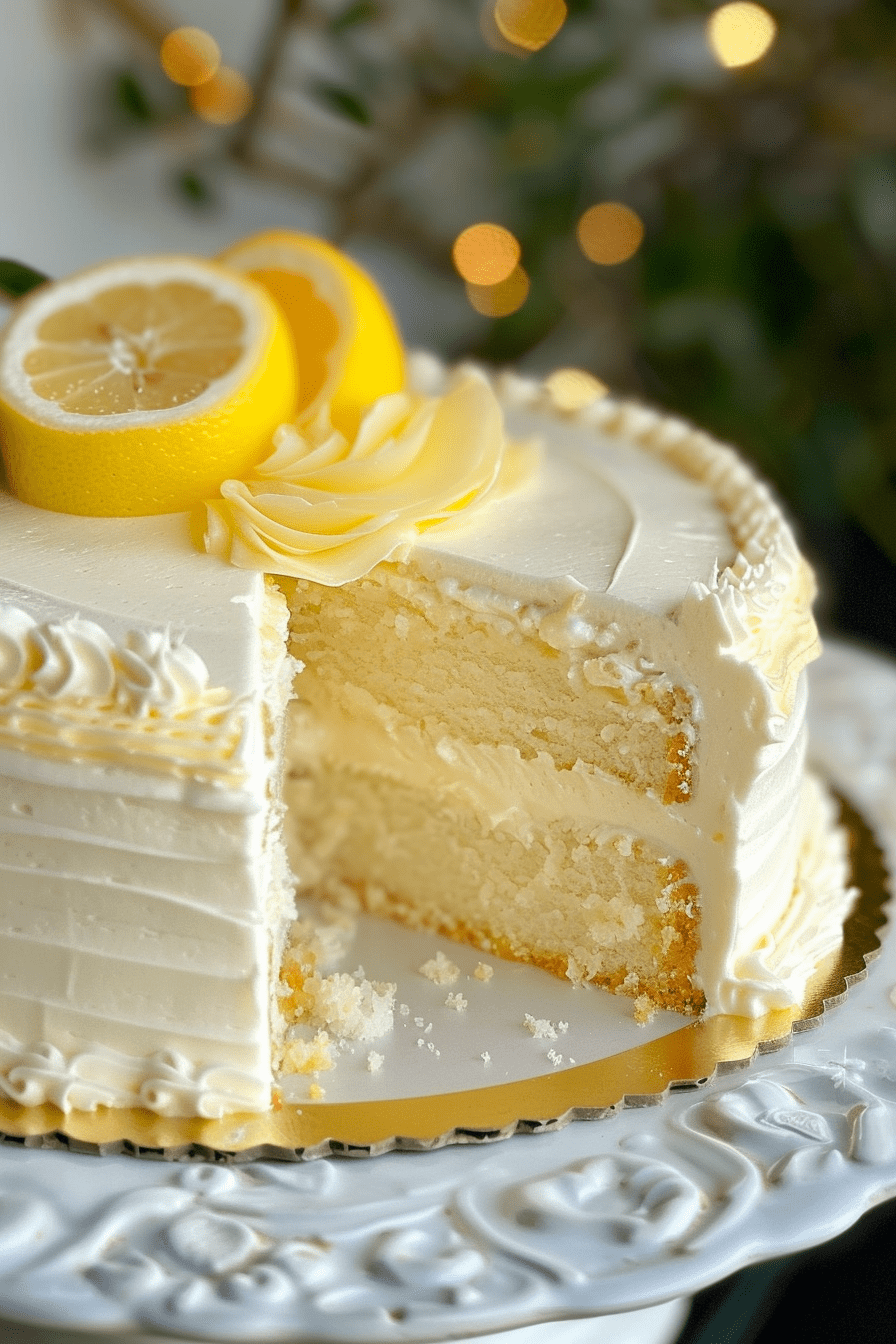 Lemon Cheesecake Cake Recipe