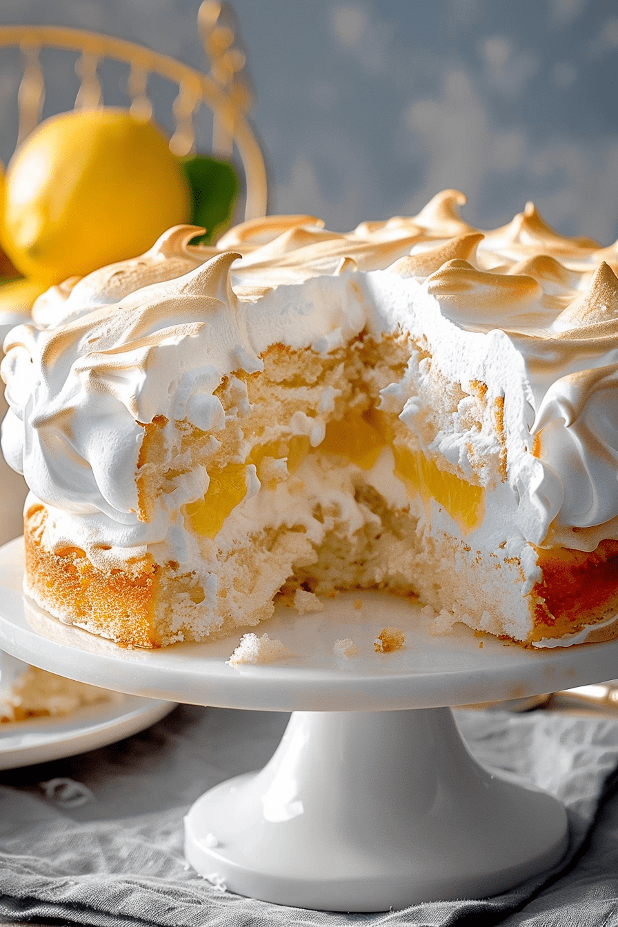 Lemon Meringue Angel Cake Recipe