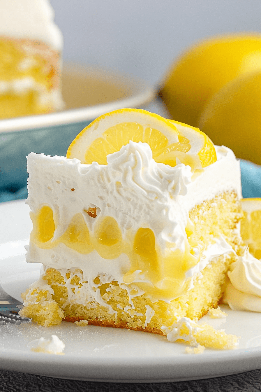 Lemon Pudding Poke Cake Recipes