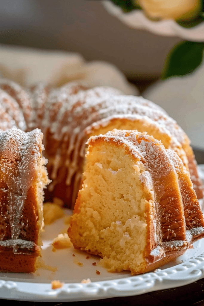 Making Irish Cream Bundt Cake