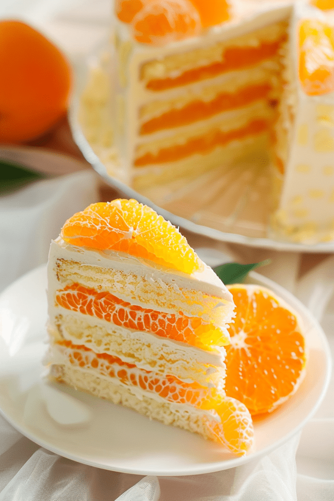 Making Mandarin Orange Cake