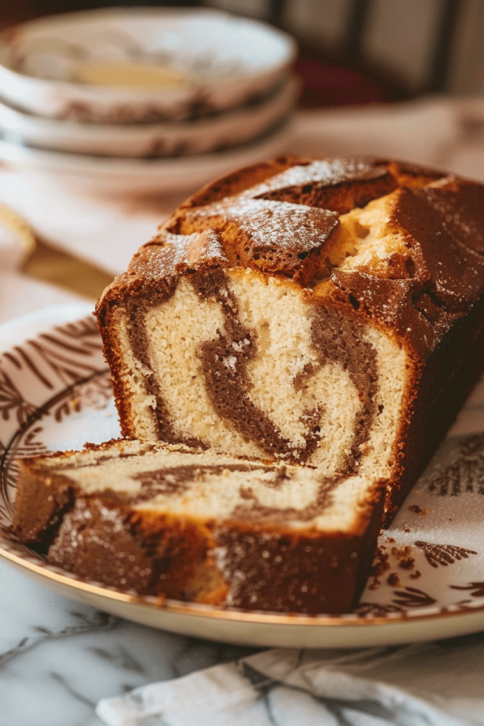 Making Marble Pound Cake