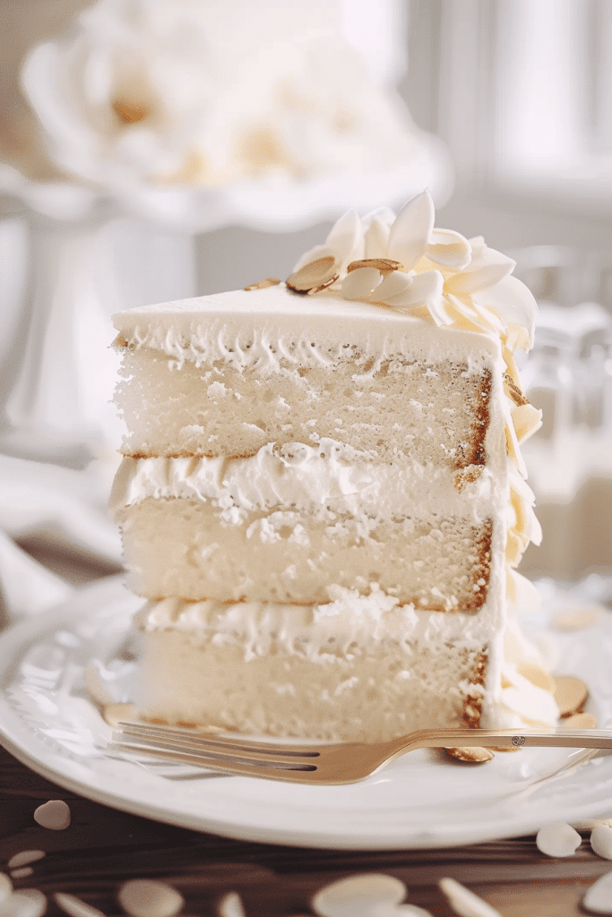 Making White Almond Wedding Cake