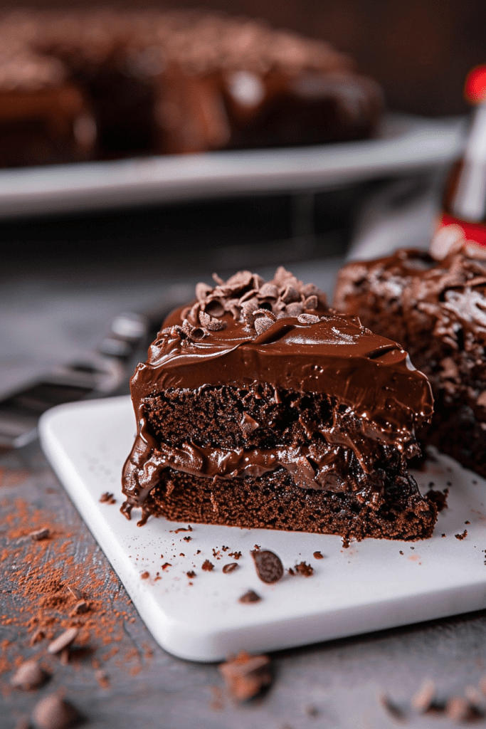 Making the Coca Cola Chocolate Cake