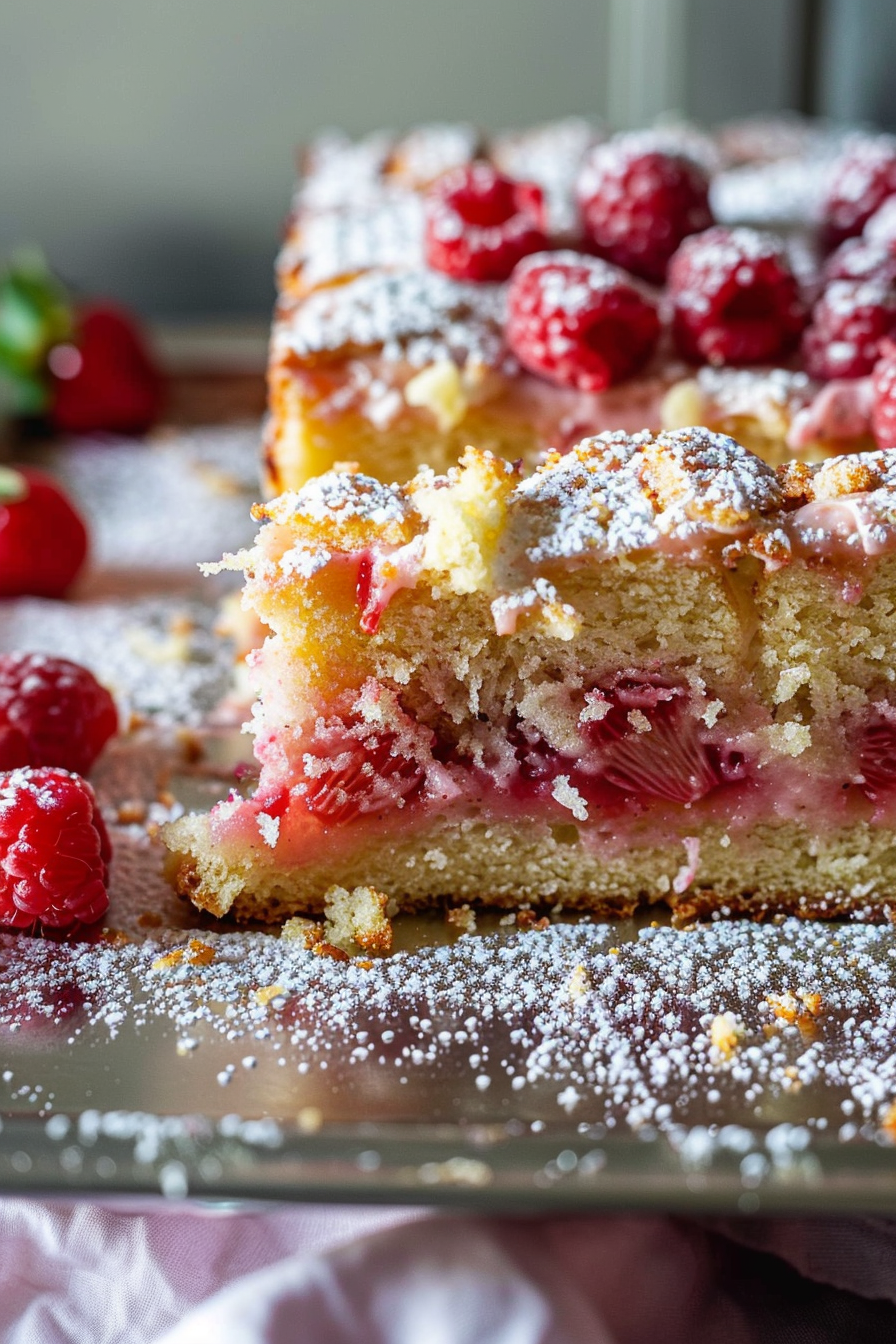 Oma's Rhubarb Cake Recipe