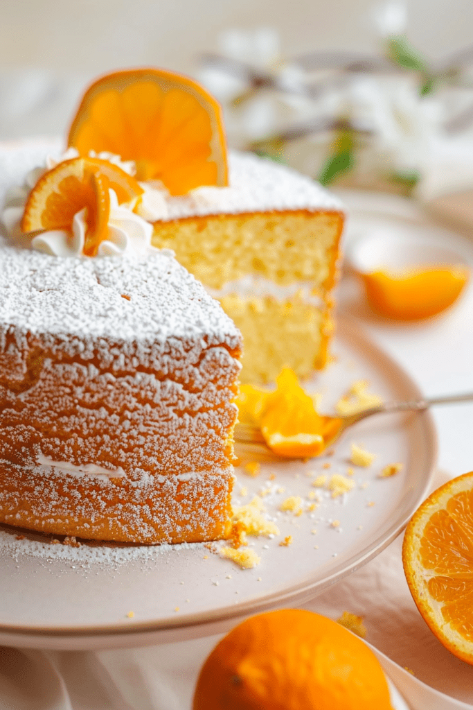 Orange Chiffon Cakes