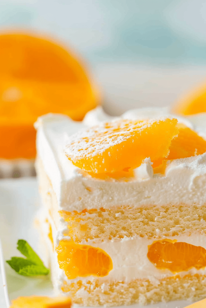 Orange Creamsicle Poke Cake