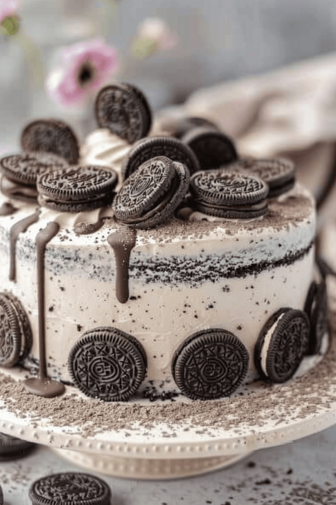 Oreo Cookies and Cream Cake