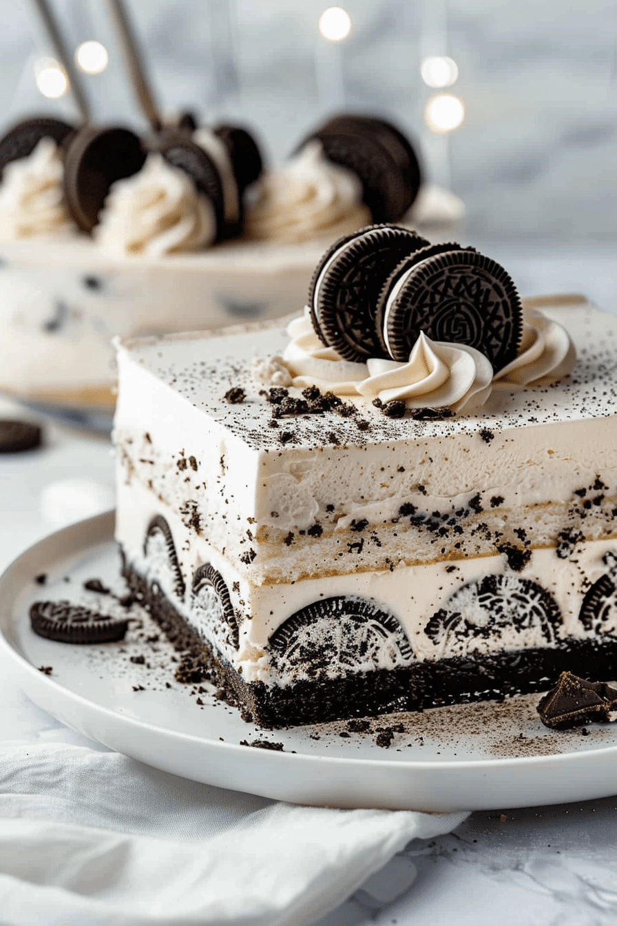 Oreo Ice Cream Cake Recipe