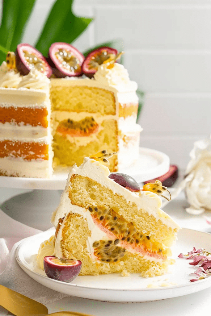 Passion Fruit Sponge Cake